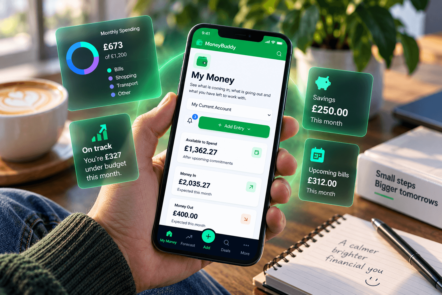 MoneyBuddy everyday money management app